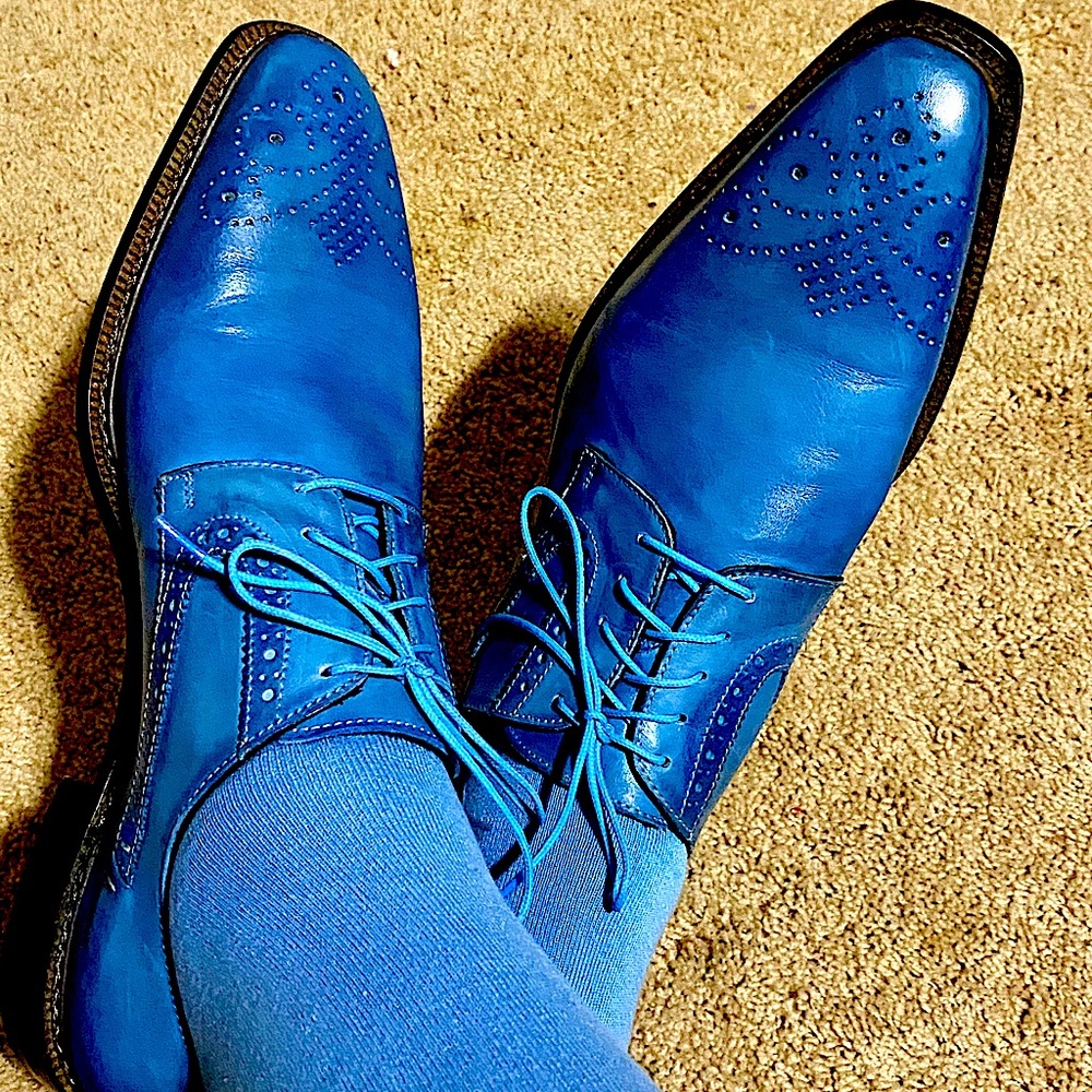 Emilio Franco size 11.5 light blue shoe